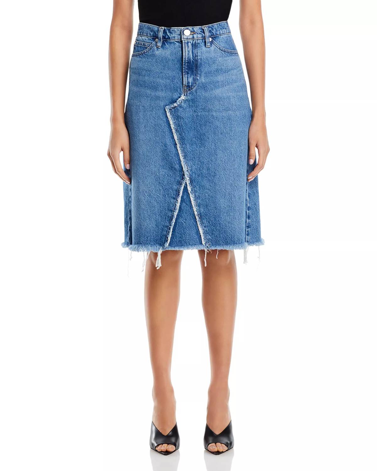 Frame - Deconstructed Denim Skirt