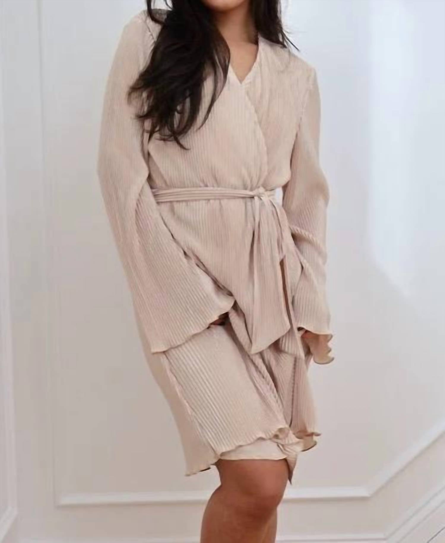 Waverles - Pleated Silky Robe