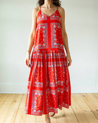 The Great. - Drop Waist Maxi Dress