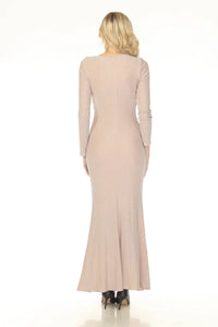 Joseph Ribkoff - Shimmery Trumpet Evening Dress