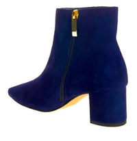 L'Agence Women's Jeanne Pointed Toe Boots in midnight blue - women's shoe - alternate view