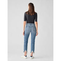 DL1961 - Women's Patti High Rise Straight Jeans in garrett vintage - women's jeans - alternate view