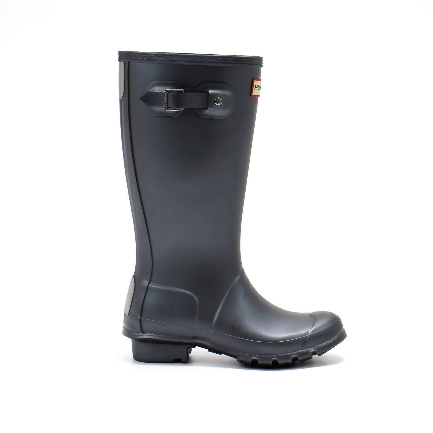 HUNTER Boys Nebula Rain Boots in black - kids' shoe - detail view