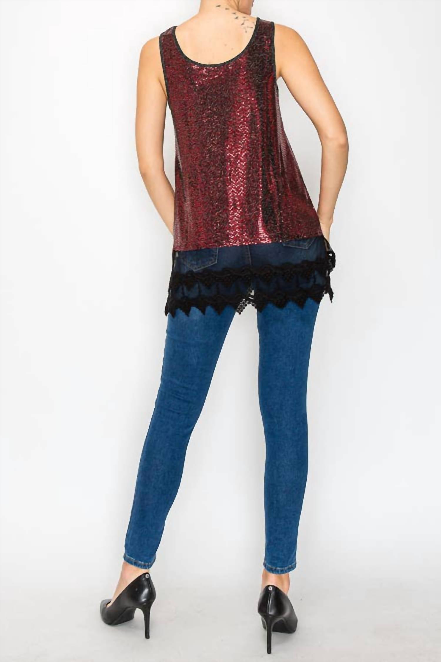 Origami - Women's Sparkly Tank Top