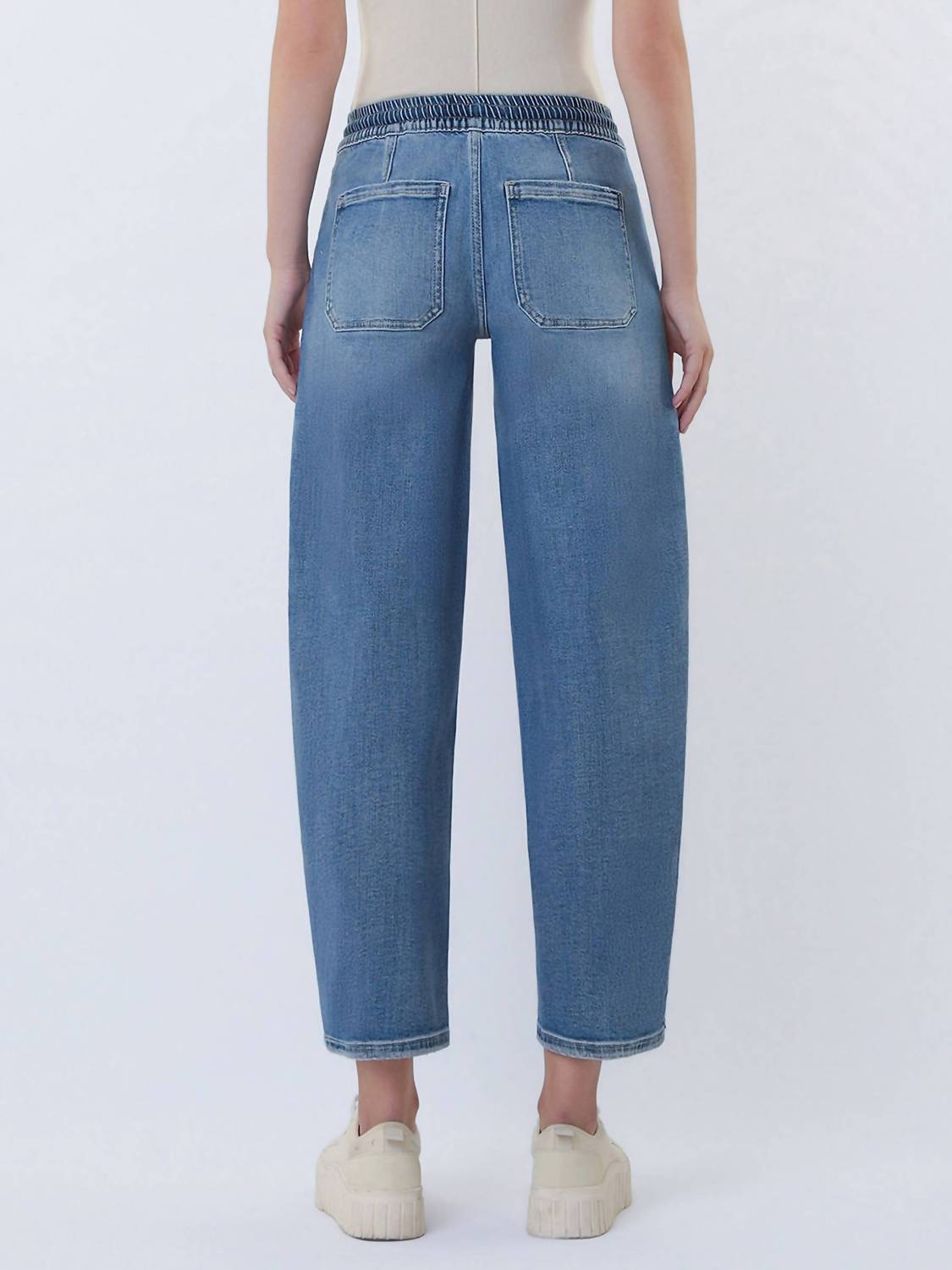 Vervet By Flying Monkey - Pull on Waistband Barrel Jeans