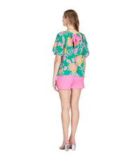 Jade - Gather Neck Tie Back Top