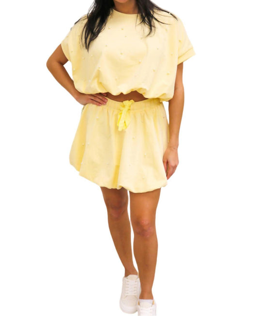 Peach Love - Daisy Top And Skirt Set