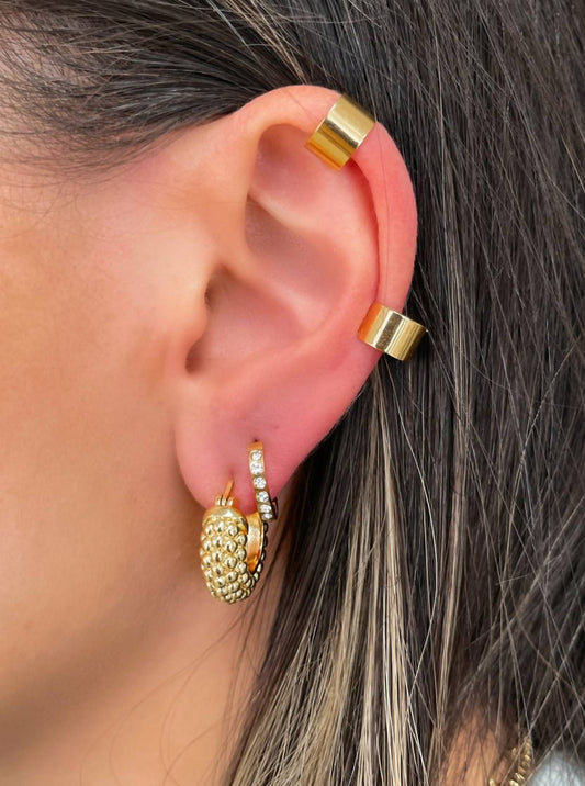 House Of Jewels - Women's Rhinestone Huggies Earring