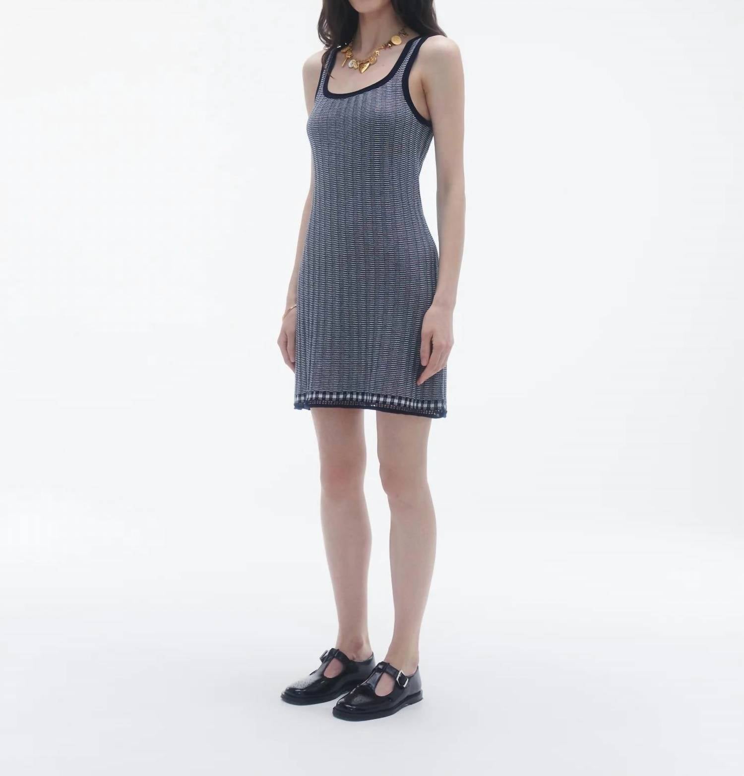 Guest In Residence - Fine Stripe Tank Dress