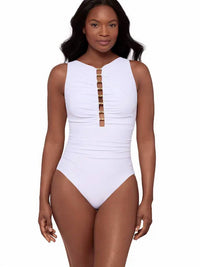 Miraclesuit - Underwired Ladder Beaded One-piece Swimsuit