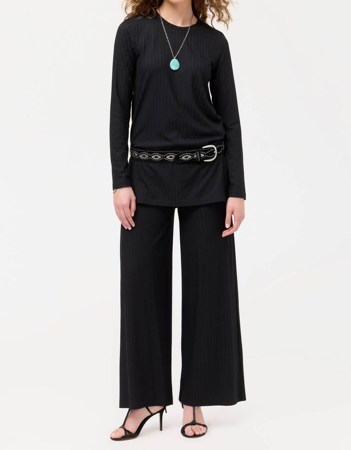 Johnny Was JENNA KNIT EASY PANT in black - women's pants - view 4
