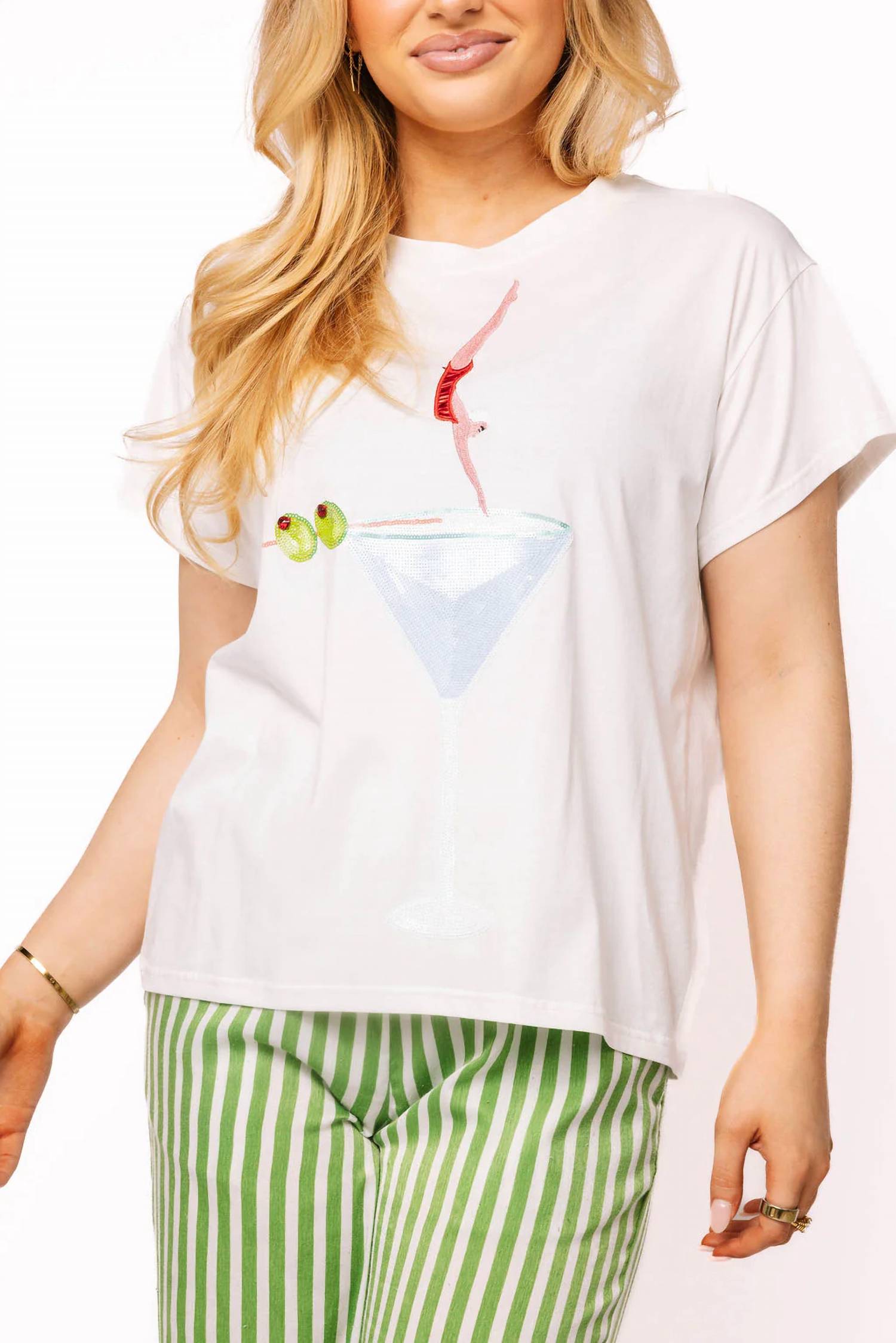Queen Of Sparkles - Diver On The Martini Short Sleeve Tee