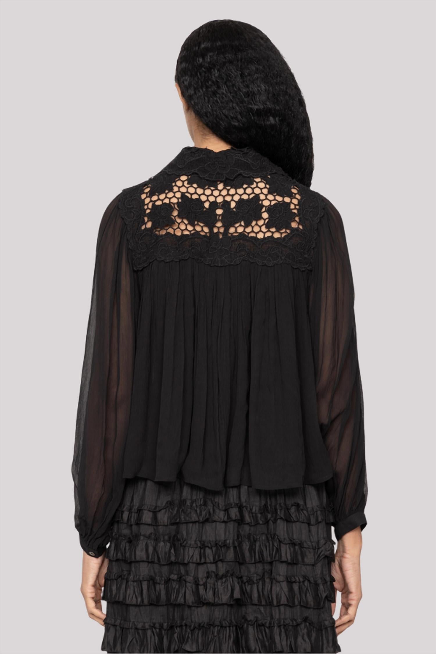 Sea - Women's Daphne Lace Long Sleeve Top