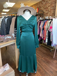 Andree By Unit - Whimsigoth Romantic Mermaid Satin Midi Dress