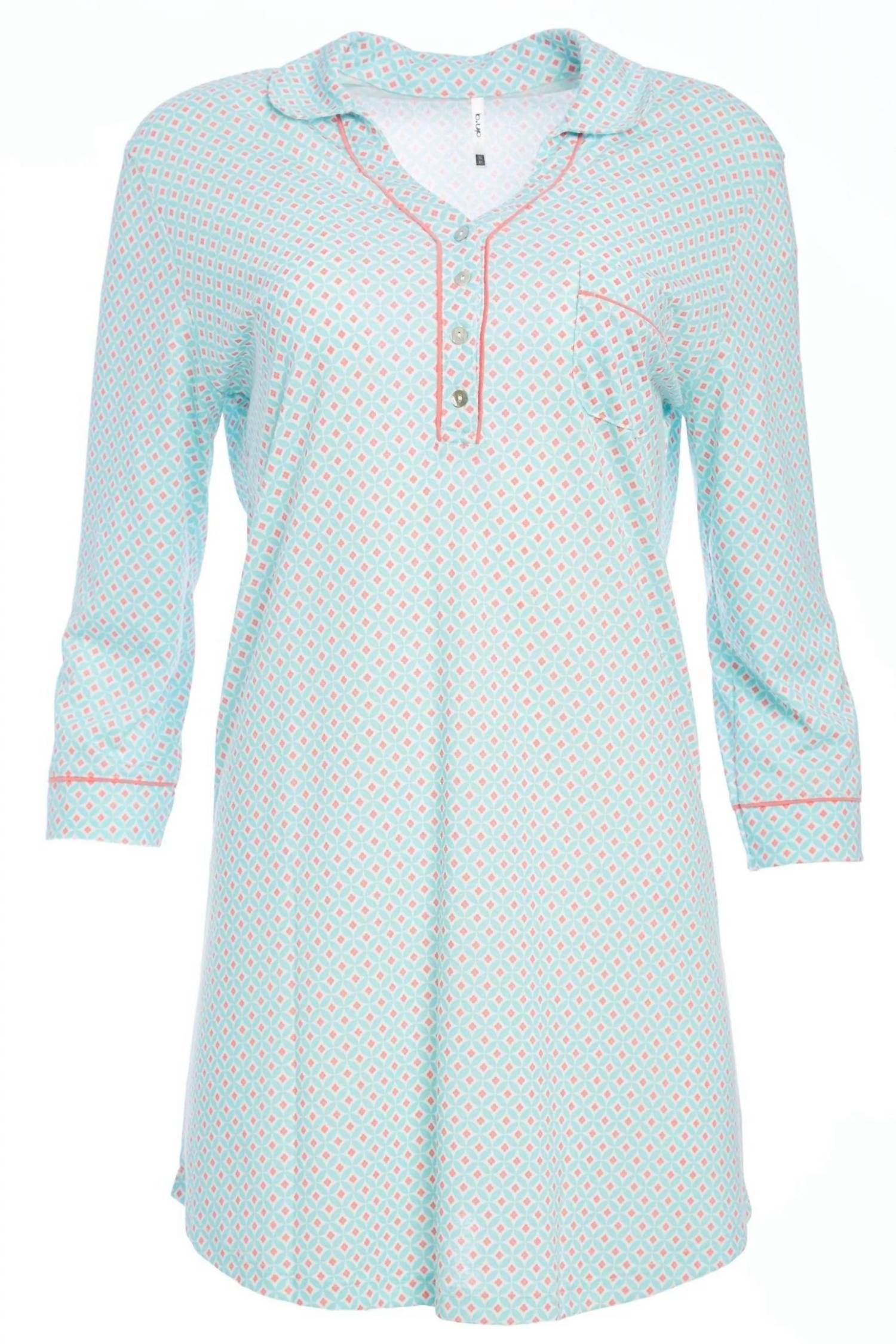 Twelve Eighty Eight - Women's Misha Bracelet Length Pull Over Nightshirt