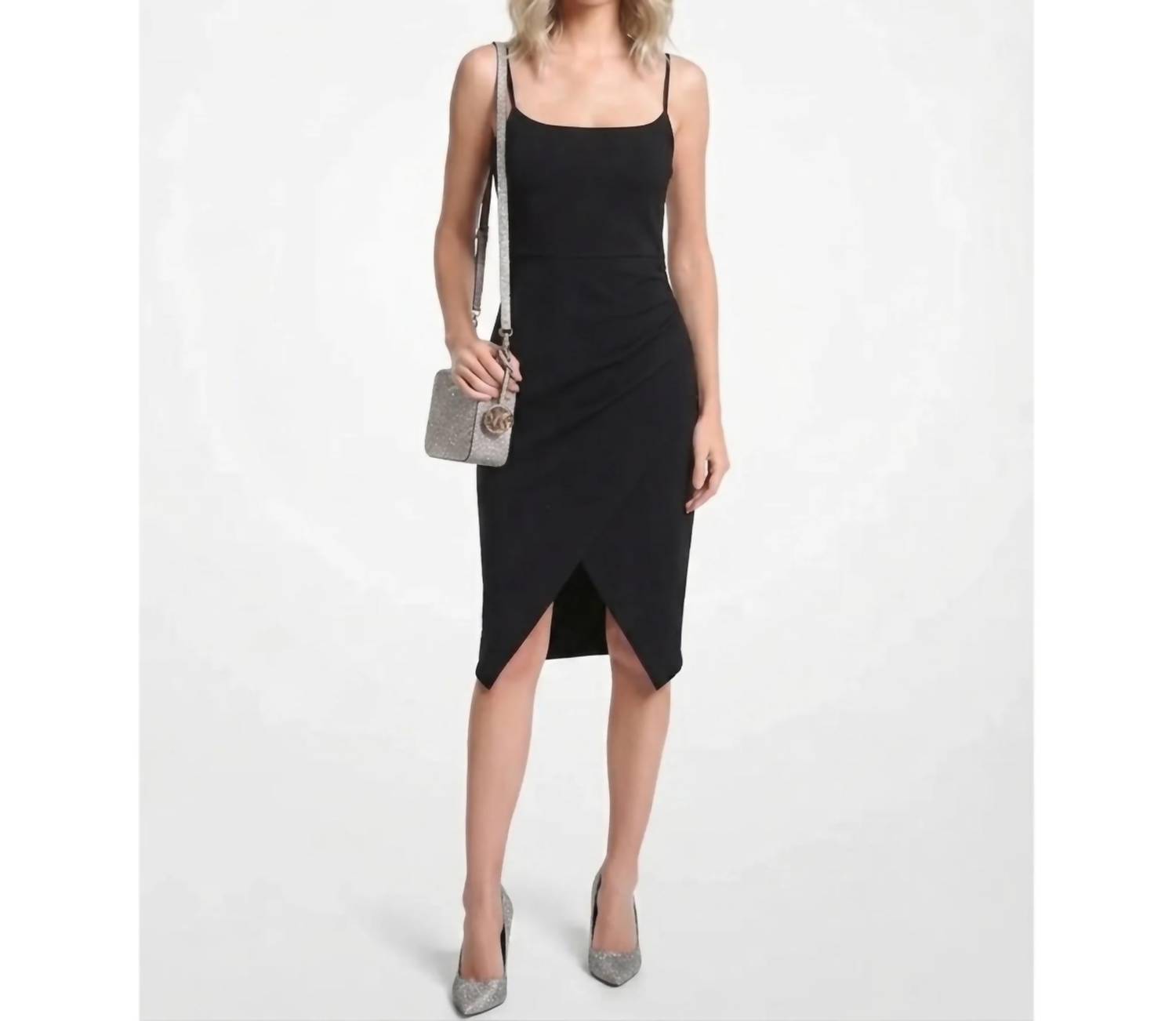 Lush - Spaghetti Strap Tulip Hem Midi Dress