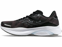 SAUCONY Men's Guide 16 Running Shoes in black white - men's shoe - detail view