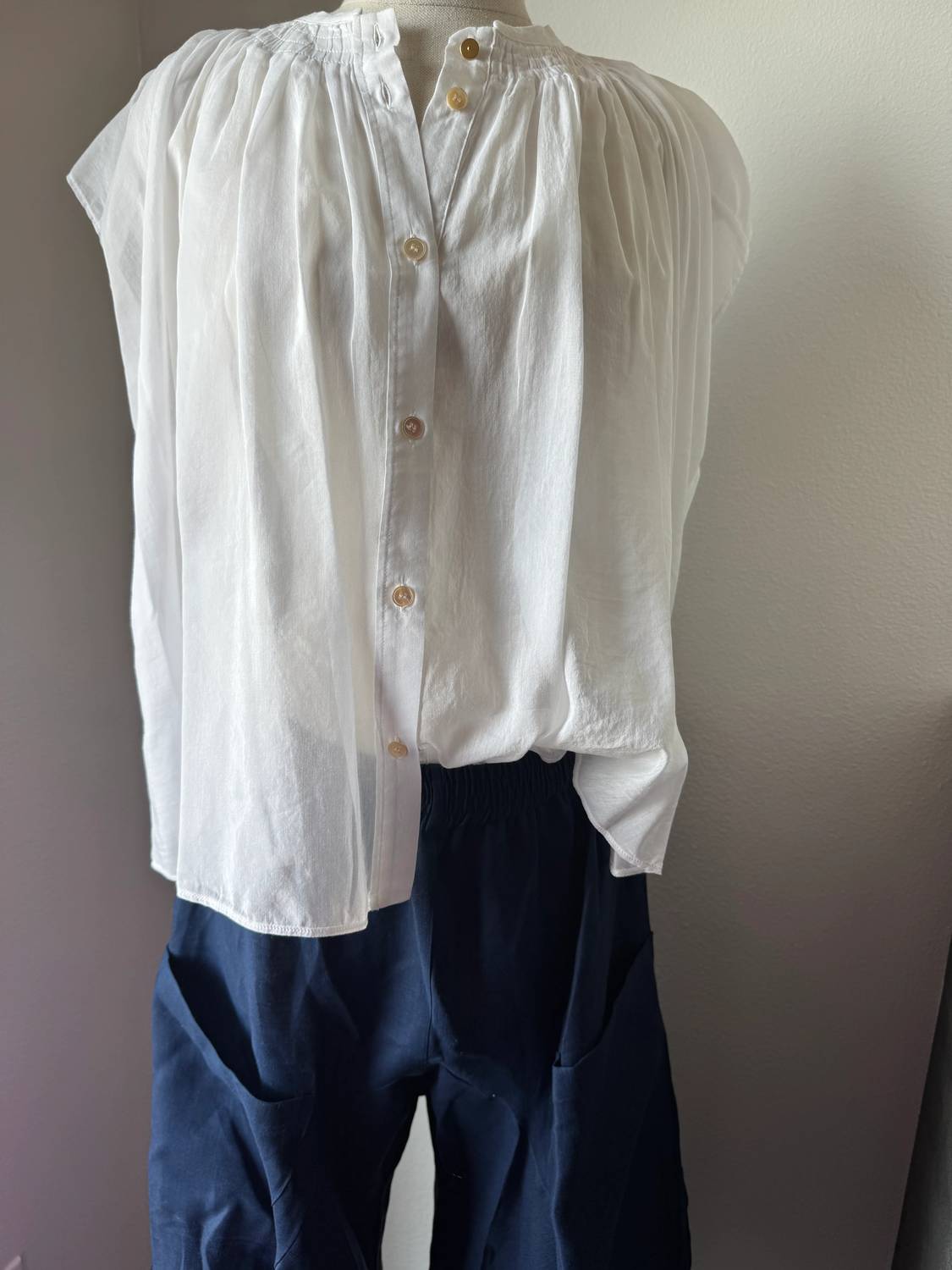 Forte Forte - Women's Voile Sleeveless Bohemian Shirt