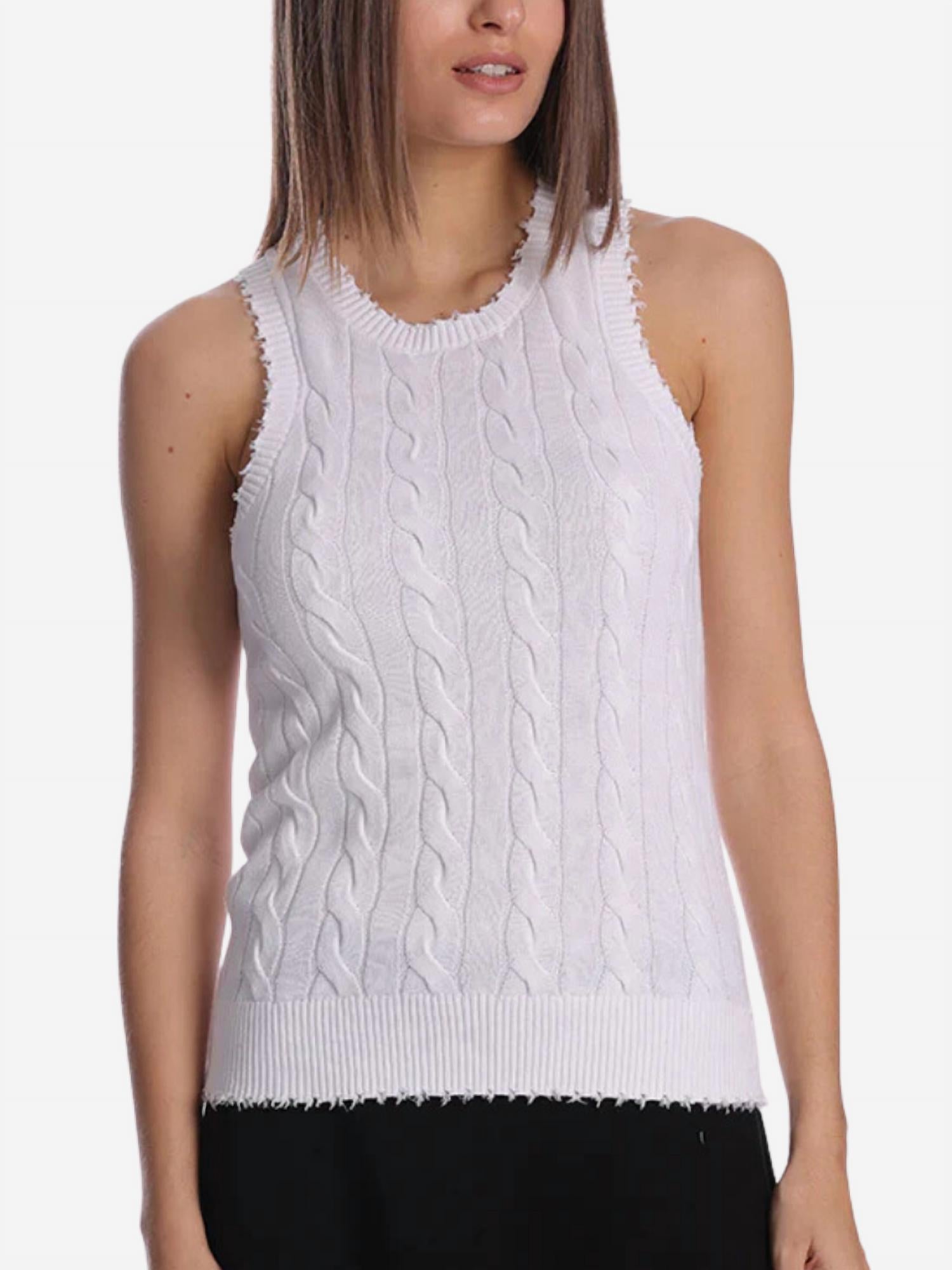 Minnie Rose - Cotton Frayed Tank Top