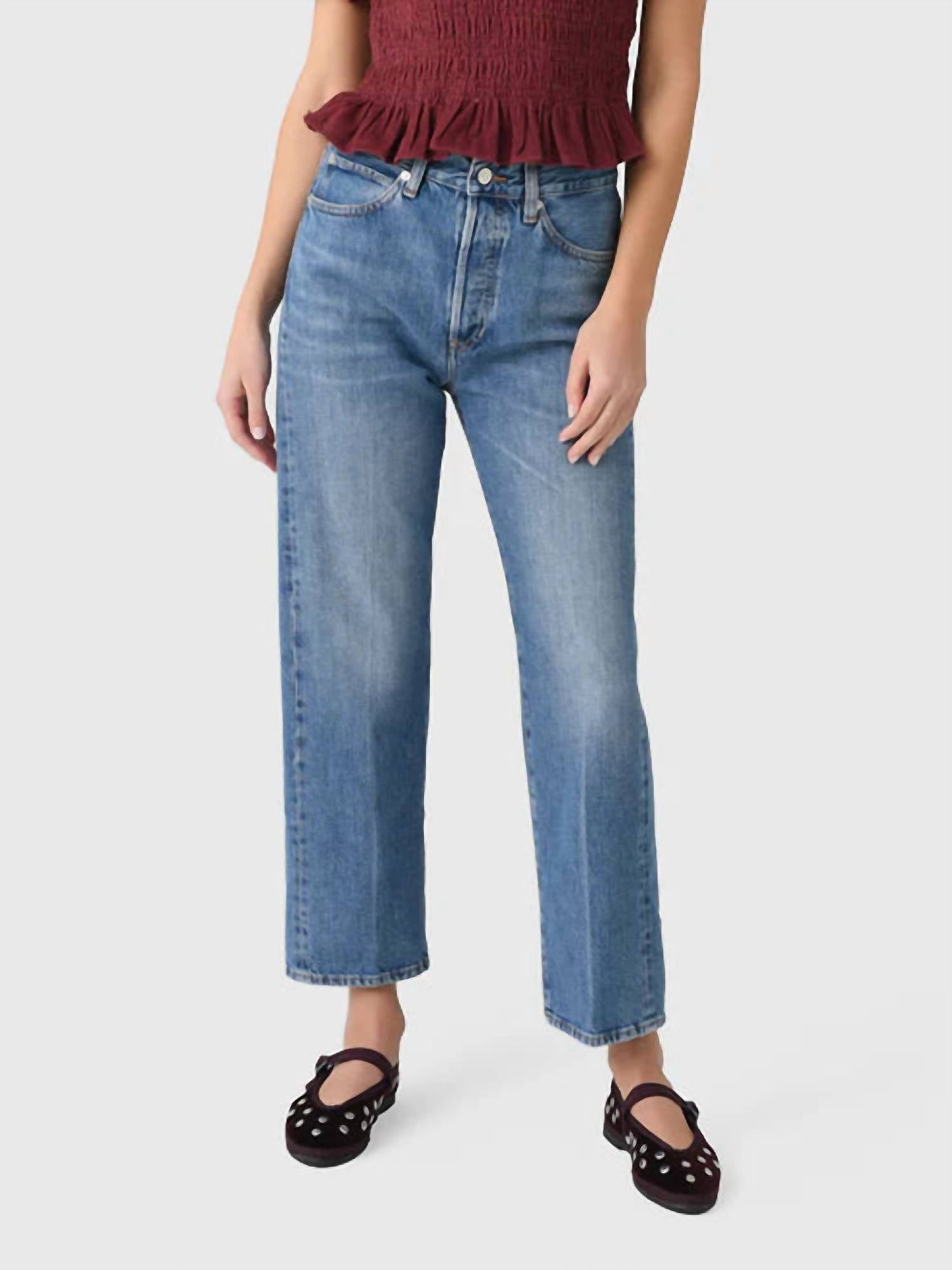 Frame - Women's Vertical Crop Straight Jeans
