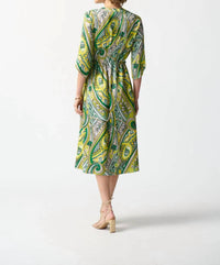 Joseph Ribkoff - Paisley Print Shirt Dress