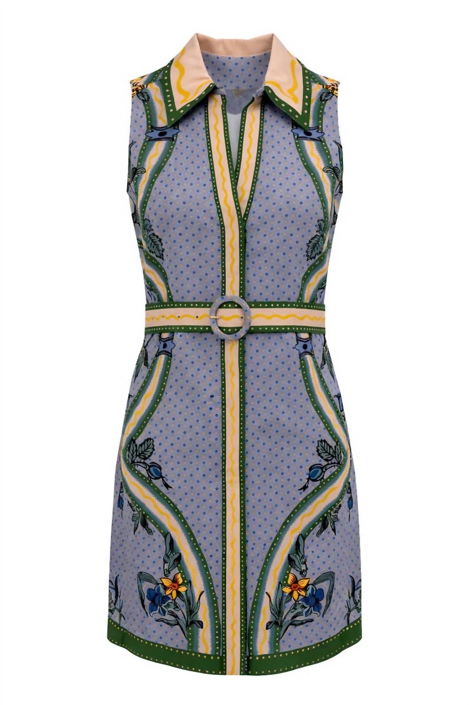 Anna Cate Camryn Dress in multi - women's dress - detail view