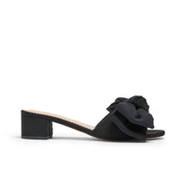 cinq a sept Women's Faith Slide Sandal in black - women's sandal - detail view