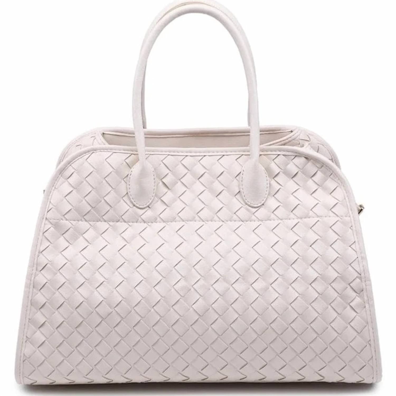 Urban Expressions - Women's Rhonda Woven Vegan Leather Tote Bag