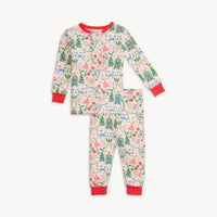 magnetic me Magnetic Pajama Set in sugar plum dreams - kids' sleepwear - detail view