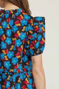 Entro - Floral & Ruffle Top