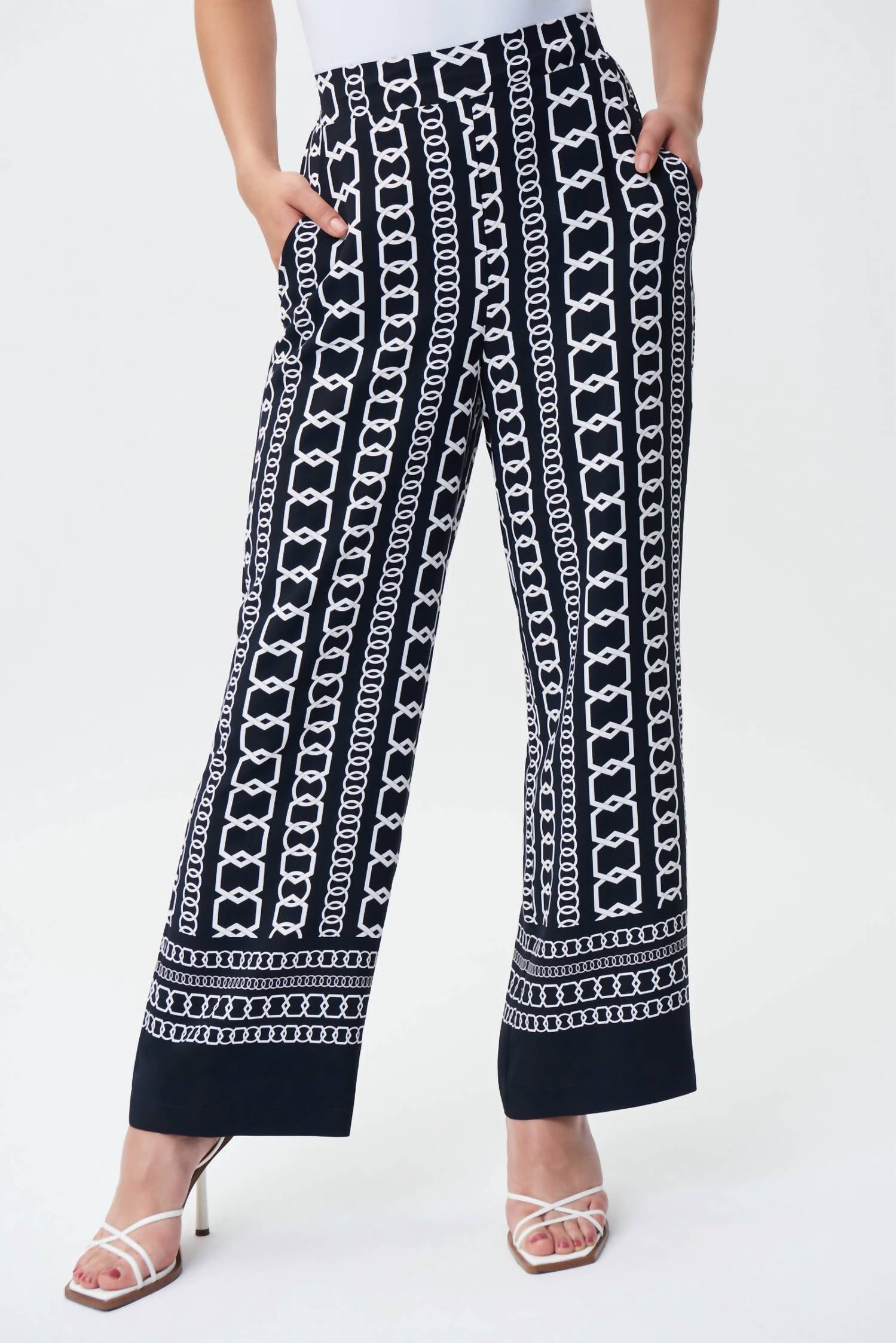 Joseph Ribkoff - Printed Wide Leg Pants