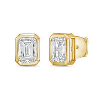 Diana M Jewels - Women's Emerald Lab-grown Diamond Stud Earrings (1.50 Tcw) - Petite