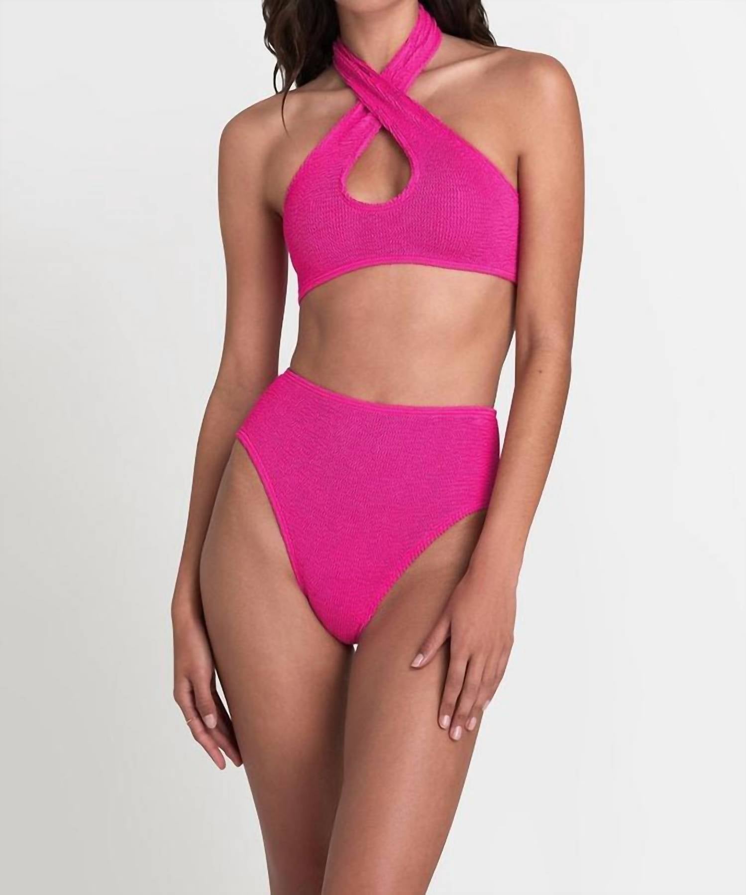 bond-eye Women's The Palmer Brief in bright pink - women's swimwear