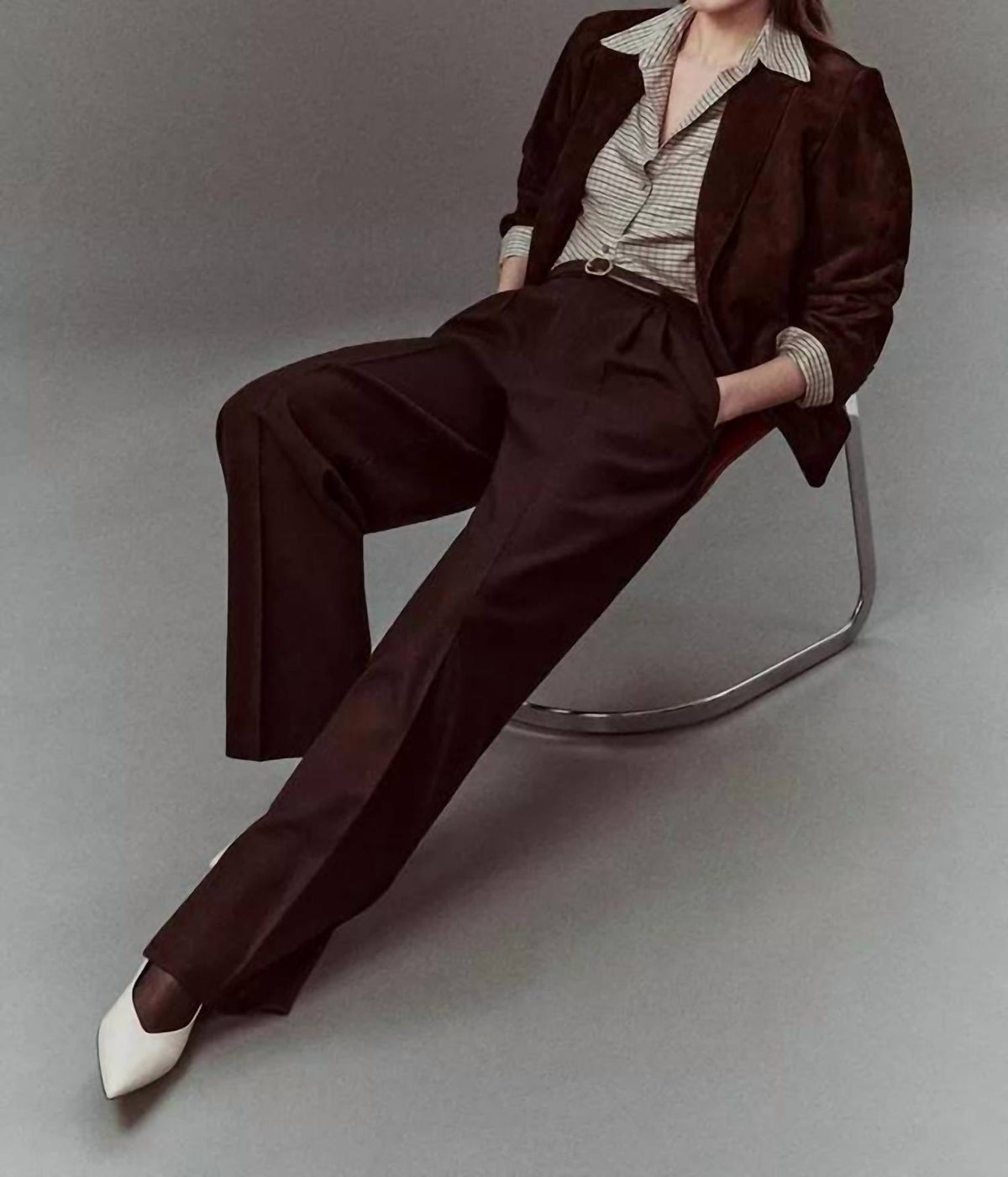 Vince - Italian Wool-blend Pleated Wide-leg Trousers