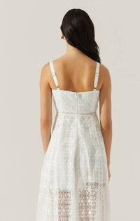 Astr - Women's Tenna Lace Bustier Midi Dress