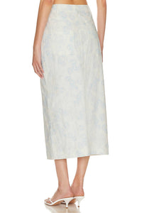 For Love & Lemons - Chantal Denim Midi Skirt