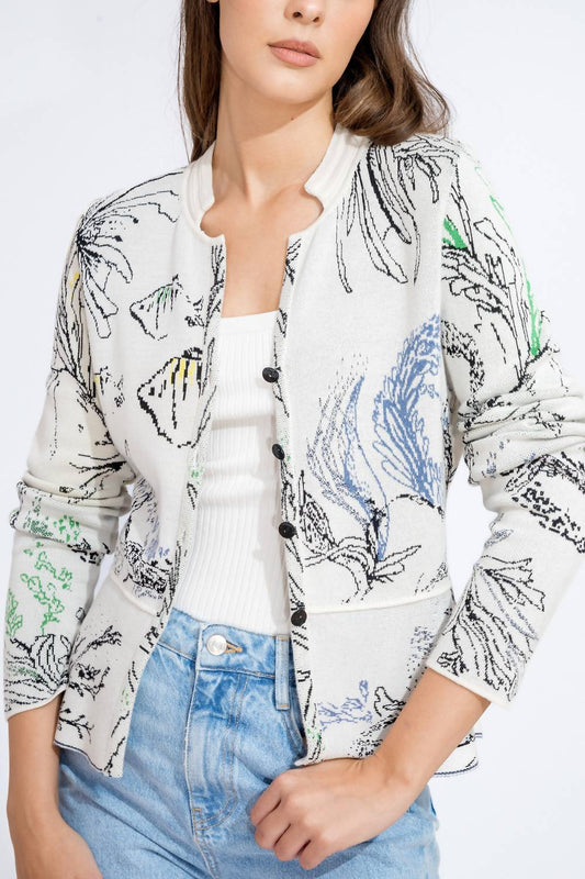 Ivko - Seabed Motif Cardigan