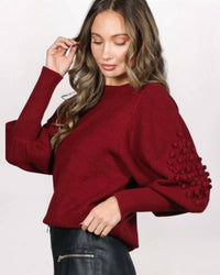 Rowan + Riot - Textured Puff Sleeve Sweater