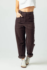 sundays Colette Pants in chocolate - women's pants - detail view