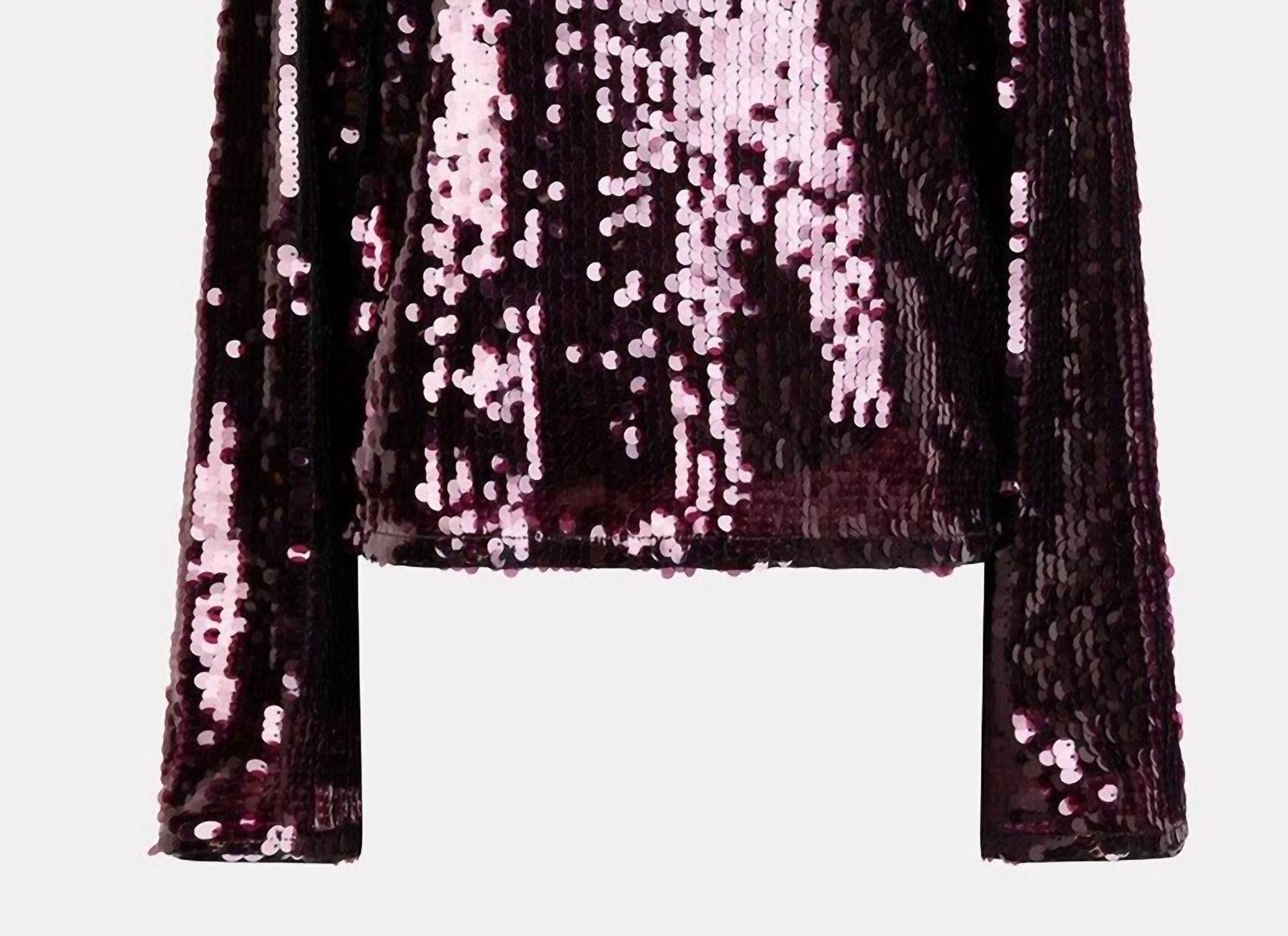 Esqualo - Fylla Flared Sleeve Sequin Top