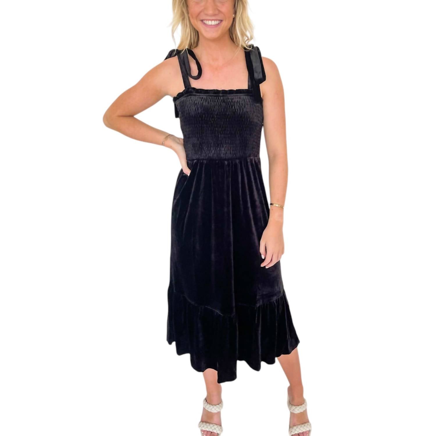 Lucy Paris - Clare Velvet Maxi Dress