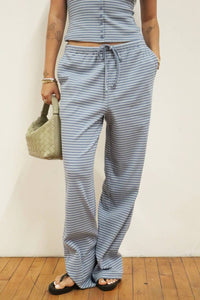 Bailey Rose - The Dylan Stripe Knit Wide Leg Pant