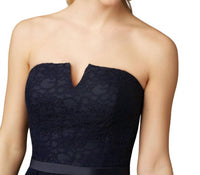 Morilee - Lace Cocktail Dress With Satin Waistband