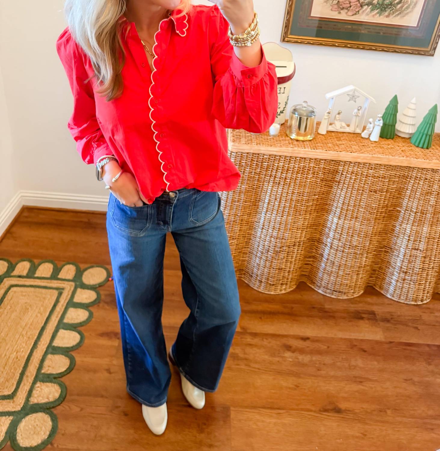 Jodifl - Scalloped Button Down