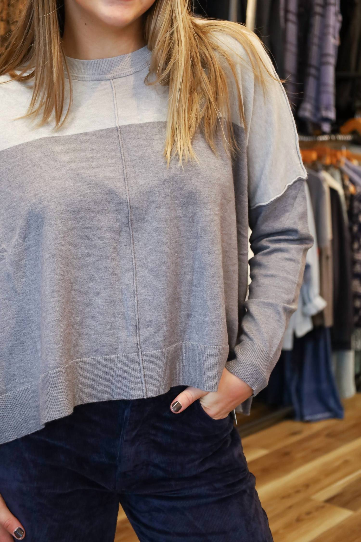 Six/Fifty - Kaelyn Color Block Sweater
