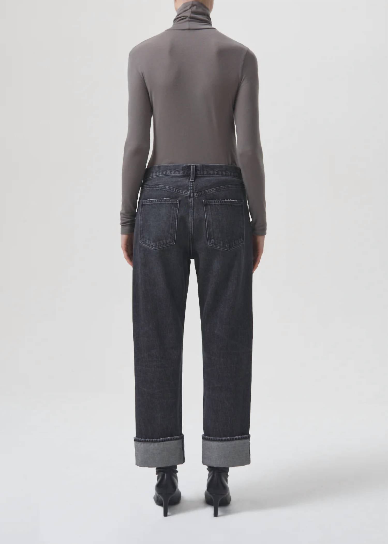 AGOLDE Women's Fran Jean in ditch - women's pants - detail view