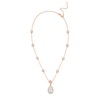 Diana M Jewels - Women's Pear & Round Lab-Grown Diamond Pendant Necklace (6.00 Ct) - Elegant