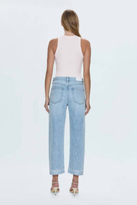 Pistola - Kacey Mid Rise Cuffed Boyfriend Jeans