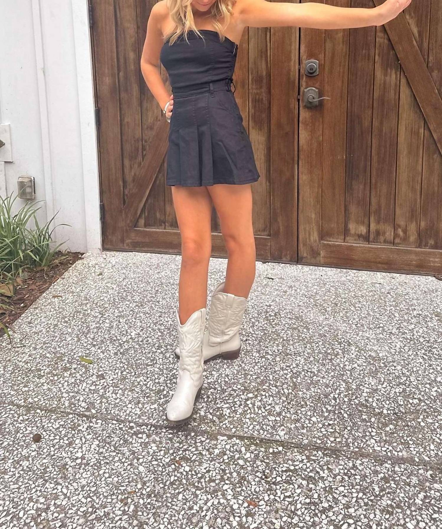 Day + Moon - Touchdown Romper Mini Dress