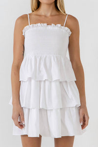 Endless Rose - Spaghetti Smocked Tiered Mini Dress